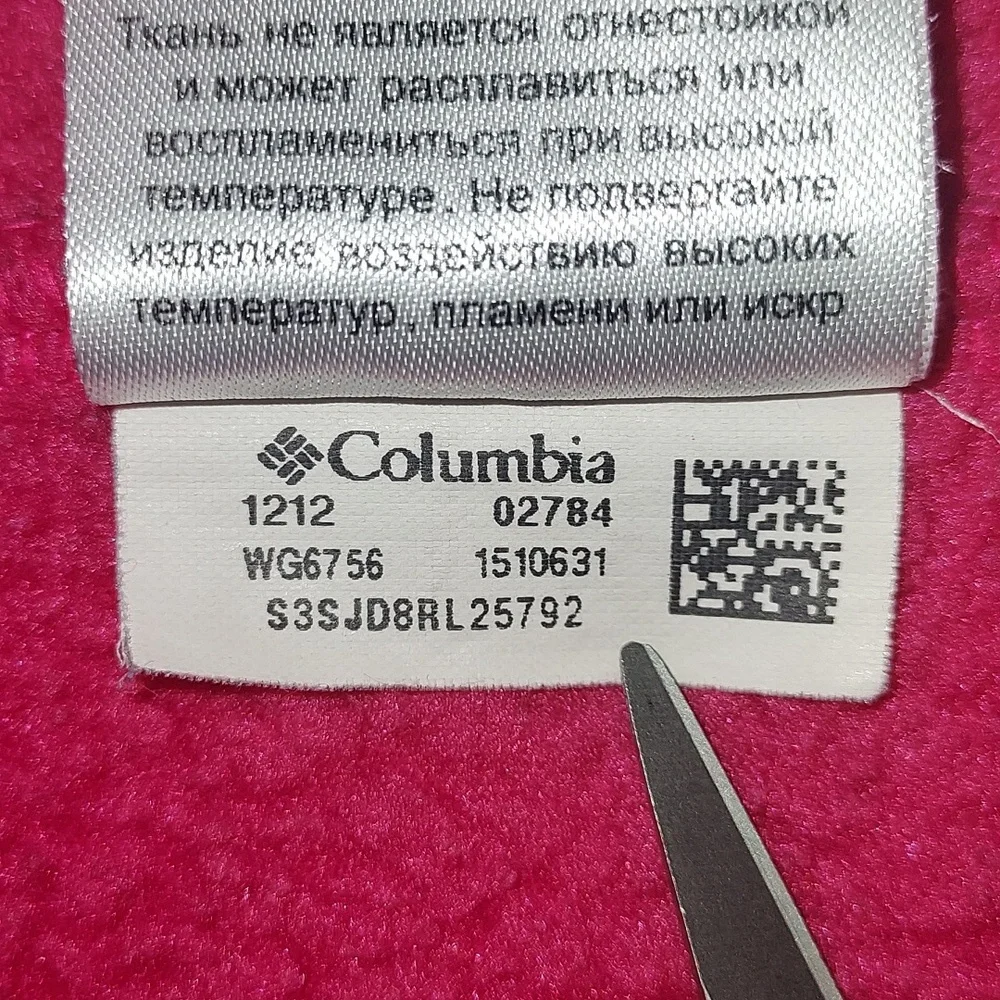 Columbia Pink Benton Springs Fleece Zip Up Jacket Size XS (6/7)